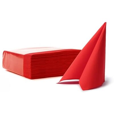 VelaHub Soft Point 50, Hochwertige, Einwegserviette, 38x38 cm, 1/4 Falz, Rot VelaHub Soft Point 50, Hochwertige, Einwegserviette, 38x38 cm, 1/4 Falz, Rot