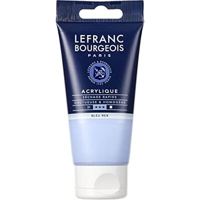 Lefranc Bourgeois 300439 Fine Acrylfarbe Königsblau, 80ml Tube, cremige Acrylfarbe auf Wasserbasis, schnell trocknend, lichtecht, wasserfest Lefranc Bourgeois 300439 Fine Acrylfarbe Königsblau, 80ml Tube, cremige Acrylfarbe auf Wasserbasis, schnell trocknend, lichtecht, wasserfest