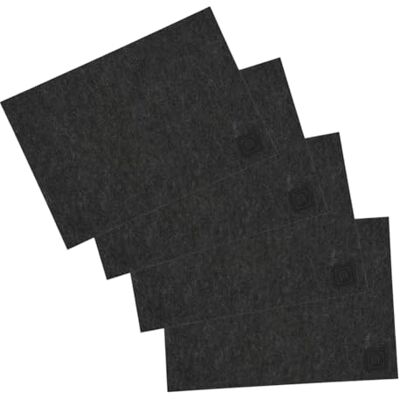 Dortmund BVB Platzset 4er Set, Schwarz, 44 x 31 cm Dortmund BVB Platzset 4er Set, Schwarz, 44 x 31 cm
