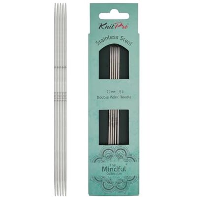KnitPro Die Mindful Kollektion Nadelspiele 6" (15cm) 2mm KnitPro Die Mindful Kollektion Nadelspiele 6" (15cm) 2mm