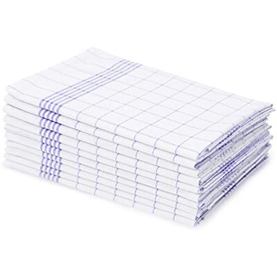 Amago 10er Pack Geschirrtücher, 100 prozent Baumwolle, 50 x 70 cm Blau Amago 10er Pack Geschirrtücher, 100 prozent Baumwolle, 50 x 70 cm Blau