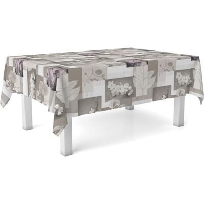 ECOMMERC3 Fleckabweisende Tischdecke für rechteckigen Tisch, Größe 100x140 cm Schmutzabweisende Tischdecke, extra weich und wasserdicht, Zen BLÄTTER ECOMMERC3 Fleckabweisende Tischdecke für rechteckigen Tisch, Größe 100x140 cm Schmutzabweisende Tischdecke, extra weich und wasserdicht, Zen BLÄTTER