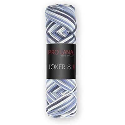 Topflappengarn 50g Joker 8 Color Farbe: 542 blau/grau Mix Topflappengarn 50g Joker 8 Color Farbe: 542 blau/grau Mix