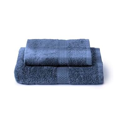 Caleffi Set Handtücher für Bad und Bidet aus Baumwolle, waschbeständige Handtücher, inklusive 1 Gesichtshandtuch 55 x 100 cm und 1 x Bidetuch 40 x 60 cm, 2-teiliges Handtuch, Indigo Caleffi Set Handtücher für Bad und Bidet aus Baumwolle, waschbeständige Handtücher, inklusive 1 Gesichtshandtuch 55 x 100 cm und 1 x Bidetuch 40 x 60 cm, 2-teiliges Handtuch, Indigo