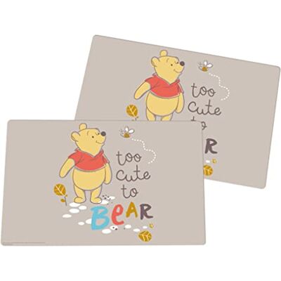 Gedalabels Platzset Winnie Pooh Too Cute to Bear 2er Set Gedalabels Platzset Winnie Pooh Too Cute to Bear 2er Set