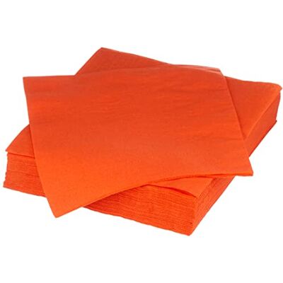 MORIGAMI SER42207310 Serviette 40x40, 2-lagig, 1/4-Falz, 100 Servietten, 2-lagig glatt mit Bordüre, Orange MORIGAMI SER42207310 Serviette 40x40, 2-lagig, 1/4-Falz, 100 Servietten, 2-lagig glatt mit Bordüre, Orange
