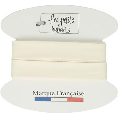 Les Petits Rubans Schrägband aus 100% Baumwolle – 20 mm breit, 5 Meter lang – Einfassung zum Nähen, Polstern, Kleidung, Decken – Ecru Les Petits Rubans Schrägband aus 100% Baumwolle – 20 mm breit, 5 Meter lang – Einfassung zum Nähen, Polstern, Kleidung, Decken – Ecru