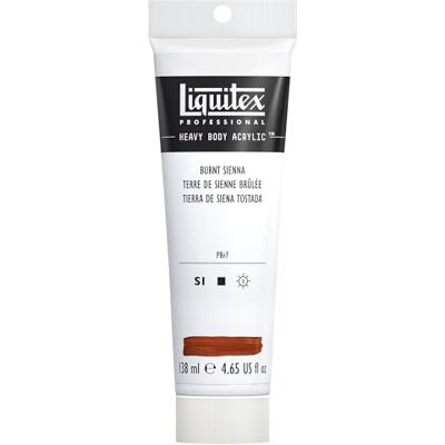 Liquitex 1047127 Professional Heavy Body Acrylfarbe in Künstlerqualität mit ausgezeichneter Lichtechtheit in buttriger Konsistenz, 138ml Tube Siena gebrannt Liquitex 1047127 Professional Heavy Body Acrylfarbe in Künstlerqualität mit ausgezeichneter Lichtechtheit in buttriger Konsistenz, 138ml Tube Siena gebrannt