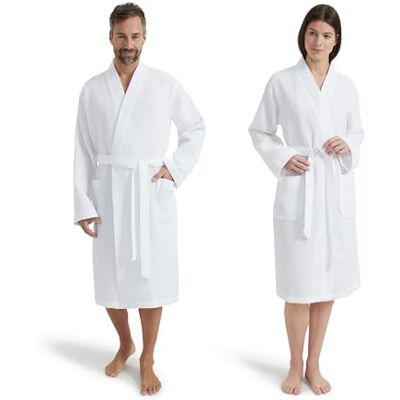 Möve Homewear Kimono Waffelpiquée in Gr. S aus 100 % Baumwolle, snow Möve Homewear Kimono Waffelpiquée in Gr. S aus 100 % Baumwolle, snow