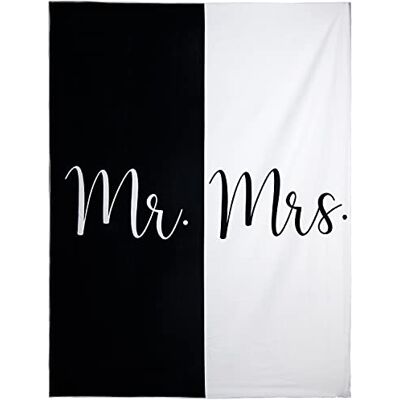 Ethisa Mr and Mrs Strandtuch – Flitterwochen Just Married Handtuch für Strand – Hochzeitsgeschenk für frisch vermählte Paare – teilbares Braut- und Bräutigam-Handtuch-Set – dünnes Reisefreundliches Ethisa Mr and Mrs Strandtuch – Flitterwochen Just Married Handtuch für Strand – Hochzeitsgeschenk für frisch vermählte Paare – teilbares Braut- und Bräutigam-Handtuch-Set – dünnes Reisefreundliches