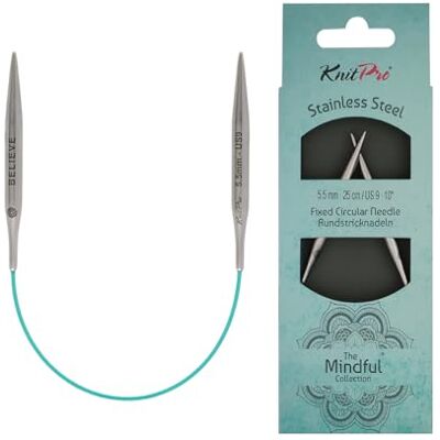 KnitPro Die Mindful Kollektion Feste Rundnadeln 10" (25cm) 5,5mm KnitPro Die Mindful Kollektion Feste Rundnadeln 10" (25cm) 5,5mm