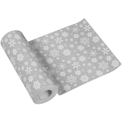PAW Decor Collection PAW Tischläufer aus Airlaid (40 cm x 24 m) I Tischdeko für den Weihnachtstisch, Weihnachtsfeiern I Tischdeko Elegant Tischband Schneeflocken Silber I Snowflakes Silver PAW Decor Collection PAW Tischläufer aus Airlaid (40 cm x 24 m) I Tischdeko für den Weihnachtstisch, Weihnachtsfeiern I Tischdeko Elegant Tischband Schneeflocken Silber I Snowflakes Silver