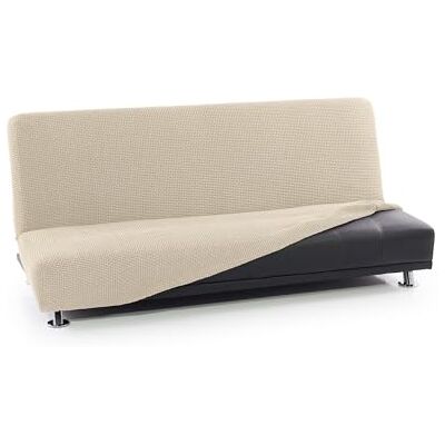 FAVERTI Sofabezug Click Clack 3-Sitzer von 160 bis 200 cm Modell Novelle Beige Super elastischer Bezug ideal für jedes Sofa Bett Qualitätsschutz Jacquard Touch Baumwolle FAVERTI Sofabezug Click Clack 3-Sitzer von 160 bis 200 cm Modell Novelle Beige Super elastischer Bezug ideal für jedes Sofa Bett Qualitätsschutz Jacquard Touch Baumwolle
