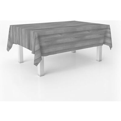 ECOMMERC3 Fleckabweisende Tischdecke für rechteckigen Tisch, Größe 140x140 cm Schmutzabweisende Tischdecke, extra weich und wasserdicht, Wood GRAU ECOMMERC3 Fleckabweisende Tischdecke für rechteckigen Tisch, Größe 140x140 cm Schmutzabweisende Tischdecke, extra weich und wasserdicht, Wood GRAU