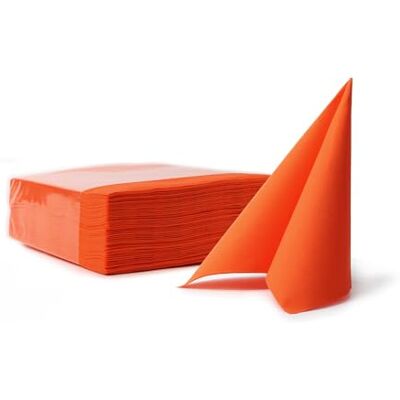 VelaHub Soft Point 50, Hochwertige, Einwegserviette, 38x38 cm, 1/4 Falz, Orange VelaHub Soft Point 50, Hochwertige, Einwegserviette, 38x38 cm, 1/4 Falz, Orange