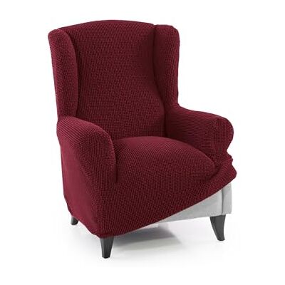 FAVERTI ® Super elastischer Bezug für Ohrensessel, 1-Sitzer, 70 bis 100 cm, Modell Novele, Bordeaux, hochwertiger Schutz aus Jacquard-Stoff, Baumwoll-Touch, Ohrensesselschutz FAVERTI ® Super elastischer Bezug für Ohrensessel, 1-Sitzer, 70 bis 100 cm, Modell Novele, Bordeaux, hochwertiger Schutz aus Jacquard-Stoff, Baumwoll-Touch, Ohrensesselschutz