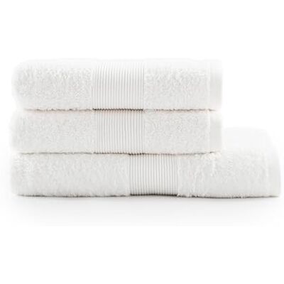 Jalla , Badetuch, 100% Baumwolle, 430 g/m², 70 x 130 cm, Weiß Jalla , Badetuch, 100% Baumwolle, 430 g/m², 70 x 130 cm, Weiß