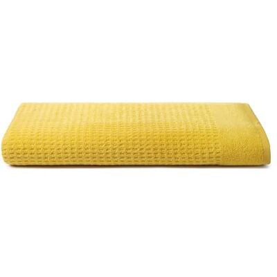 osama home OSAMA Sweet Home SW 84009612 Waffel-Badetuch, Reine Baumwolle Zero Twist, York Yellow, 70 cm x 140 cm osama home OSAMA Sweet Home SW 84009612 Waffel-Badetuch, Reine Baumwolle Zero Twist, York Yellow, 70 cm x 140 cm