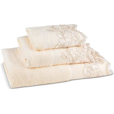 Zahari Home Rose Vine Badezimmer Handtuch Set 3 Stück Handtuch Badetuch, Handtuch und Waschhandtuch Moderne Dekor Schönes einzigartiges Design Stilvolle Badetuch-Sets Beige Handtuch-Set Zahari Home Rose Vine Badezimmer Handtuch Set 3 Stück Handtuch Badetuch, Handtuch und Waschhandtuch Moderne Dekor Schönes einzigartiges Design Stilvolle Badetuch-Sets Beige Handtuch-Set