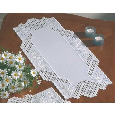 Permin Hardanger Tischläufer Stickpackung Hardanger Zählmuster, Multifarbig Permin Hardanger Tischläufer Stickpackung Hardanger Zählmuster, Multifarbig