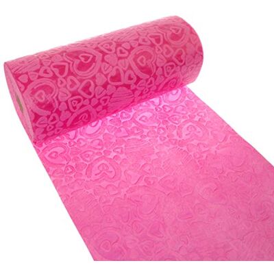 Deko AS GmbH Dekoflor Tischband Tischläufer Tischdeko einzigartiges Herzen Design (Wasserfest, Lotuseffekt, samtige Oberfläche, 5 m Rolle, 30 cm Breite, 100% Nylon), Pink Deko AS GmbH Dekoflor Tischband Tischläufer Tischdeko einzigartiges Herzen Design (Wasserfest, Lotuseffekt, samtige Oberfläche, 5 m Rolle, 30 cm Breite, 100% Nylon), Pink