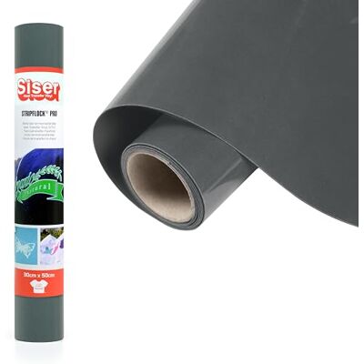 SISER Stripflock PRO Grau , 30cm x 0,5mt, Thermotransfer-Medium mit samtiger Flockoberfläche für die individuelle Gestaltung von Stoffen, Kleidung und Accessoires, Bastelartikel, leicht zu schneiden SISER Stripflock PRO Grau , 30cm x 0,5mt, Thermotransfer-Medium mit samtiger Flockoberfläche für die individuelle Gestaltung von Stoffen, Kleidung und Accessoires, Bastelartikel, leicht zu schneiden