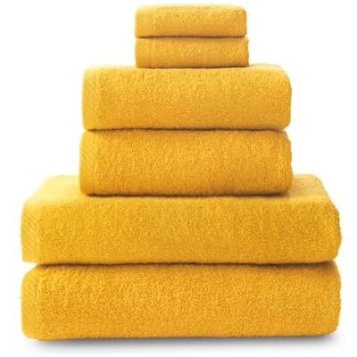 Top Towel Combo Große Badetücher Badezimmerhandtücher 2 Gesichts- oder Bidethandtücher + 2 Hand- oder Waschbeckenhandtücher + 2 Duschtücher 100 % Baumwolle- Gold Top Towel Combo Große Badetücher Badezimmerhandtücher 2 Gesichts- oder Bidethandtücher + 2 Hand- oder Waschbeckenhandtücher + 2 Duschtücher 100 % Baumwolle- Gold
