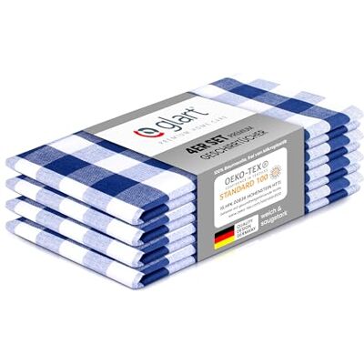 Glart 48BYB Geschirrtücher Baumwolle 4er-Set – 50×70 cm Küchentücher in Bayernkaro – saugstark, fusselfrei & waschbar – Küchenhandtücher zum Abtrocknen & Reinigen – Designed in Germany Glart 48BYB Geschirrtücher Baumwolle 4er-Set – 50×70 cm Küchentücher in Bayernkaro – saugstark, fusselfrei & waschbar – Küchenhandtücher zum Abtrocknen & Reinigen – Designed in Germany