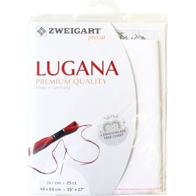 Zweigart Precut Lugana col.100 Stoffzuschnitt, 48 x 68 cm Zweigart Precut Lugana col.100 Stoffzuschnitt, 48 x 68 cm