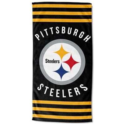 Northwest NFL Pittsburgh Steelers Strandtuch, Unisex, für Erwachsene, 76,2 x 152,4 cm, gestreift Northwest NFL Pittsburgh Steelers Strandtuch, Unisex, für Erwachsene, 76,2 x 152,4 cm, gestreift