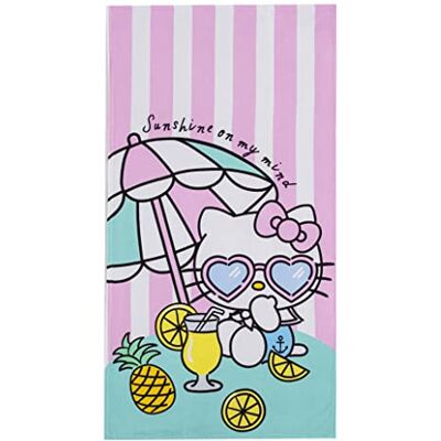 Northwest Strandtuch, 76,2 x 152,4 cm, Hello Kitty Regenschirm Drink Northwest Strandtuch, 76,2 x 152,4 cm, Hello Kitty Regenschirm Drink