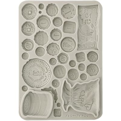 Stamperia Silicon Mould A5 for Scrapbooking, Bullet Journals and More, Non-Stick Surface, Suitable for Air-Dry Clay, Resin and More, Perfect for Crafts and Gifting (Venice, City of Art Old Coins) Stamperia Silicon Mould A5 for Scrapbooking, Bullet Journals and More, Non-Stick Surface, Suitable for Air-Dry Clay, Resin and More, Perfect for Crafts and Gifting (Venice, City of Art Old Coins)