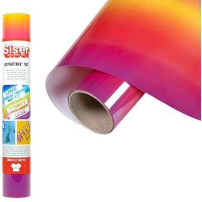 SISER Easypatterns PLUS Sunsetgradient, 30cm x 0,5m, Thermotransfer Vinyl zur Personalisierung von Kleidung, Accessoires und Textilmöbel, Material für Bastelartikel, geeignet für Kinderkleidung SISER Easypatterns PLUS Sunsetgradient, 30cm x 0,5m, Thermotransfer Vinyl zur Personalisierung von Kleidung, Accessoires und Textilmöbel, Material für Bastelartikel, geeignet für Kinderkleidung
