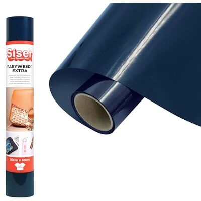 SISER EasyWeed Extra Navy Blue, 30 cm x 0,5 m, Thermotransfer-Vinyl zur individuellen Gestaltung von Nylon, Leder und beschichteten Textilien SISER EasyWeed Extra Navy Blue, 30 cm x 0,5 m, Thermotransfer-Vinyl zur individuellen Gestaltung von Nylon, Leder und beschichteten Textilien