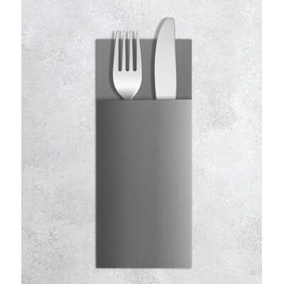 VelaHub Airlaid 50 Besteckservietten, Hochwertige, Einwegserviette, 39X40 cm, Grau VelaHub Airlaid 50 Besteckservietten, Hochwertige, Einwegserviette, 39X40 cm, Grau