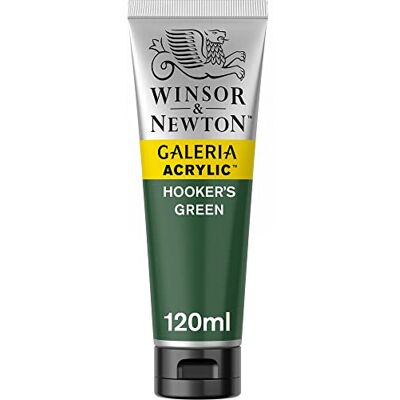 Winsor & Newton Galeria Acrylfarbe - Hohe Pigmentierung, lichtecht, 120 ml, Hooker’s Grün Winsor & Newton Galeria Acrylfarbe - Hohe Pigmentierung, lichtecht, 120 ml, Hooker’s Grün