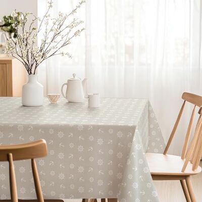 Martina Home Harzbeschichtete Tischdecke Anker, 200 x 140 cm, Beige Martina Home Harzbeschichtete Tischdecke Anker, 200 x 140 cm, Beige