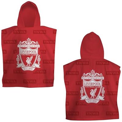 Character World Liverpool Football Club Offiziell lizenzierter Kapuzenhandtuch-Poncho super weiches Gefühl, Stiefel-Design, Bademantel, perfekt für Zuhause, Bad und Strand, 55 x 50 cm Character World Liverpool Football Club Offiziell lizenzierter Kapuzenhandtuch-Poncho super weiches Gefühl, Stiefel-Design, Bademantel, perfekt für Zuhause, Bad und Strand, 55 x 50 cm