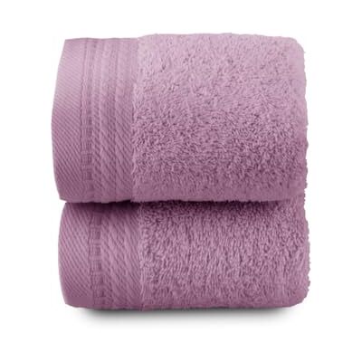 Top Towel – Premium – Große Badetücher – Badezimmerhandtücher – 2 Gesichts- oder Bidethandtücher – 30 x 50 cm – 100 % Baumwolle – 600 Gramm Lila Top Towel – Premium – Große Badetücher – Badezimmerhandtücher – 2 Gesichts- oder Bidethandtücher – 30 x 50 cm – 100 % Baumwolle – 600 Gramm Lila