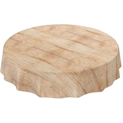 ANRO Runde PVC Tischdecke Holz Braun – Ohne Einfassung – Wasserabweisend & Alltagstauglich 120 cm (Rund) ANRO Runde PVC Tischdecke Holz Braun – Ohne Einfassung – Wasserabweisend & Alltagstauglich 120 cm (Rund)