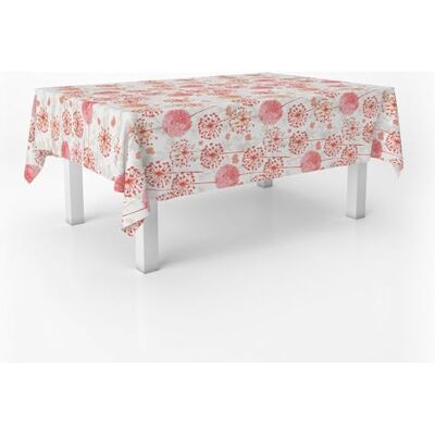 ECOMMERC3 Fleckabweisende Tischdecke für rechteckigen Tisch, Größe 200x140 cm Schmutzabweisende Tischdecke, extra weich und wasserdicht, Freda ROT ECOMMERC3 Fleckabweisende Tischdecke für rechteckigen Tisch, Größe 200x140 cm Schmutzabweisende Tischdecke, extra weich und wasserdicht, Freda ROT