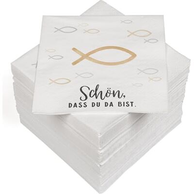 Heku 100 Servietten, 3-lagig, 33x33cm, Fische I Saugstark und praktisch verpackt I Breite Auswahl I Ideal für besondere Anlässe Heku 100 Servietten, 3-lagig, 33x33cm, Fische I Saugstark und praktisch verpackt I Breite Auswahl I Ideal für besondere Anlässe