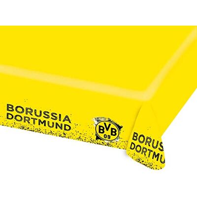 amscan 9908530 Tischdecke BVB, Größe 120 x 180 cm, aus Papier, Borussia Dortmund, Tischtuch, Dekoration, Fußball, Party, Fan, Geburtstag, Schwarz-gelb amscan 9908530 Tischdecke BVB, Größe 120 x 180 cm, aus Papier, Borussia Dortmund, Tischtuch, Dekoration, Fußball, Party, Fan, Geburtstag, Schwarz-gelb
