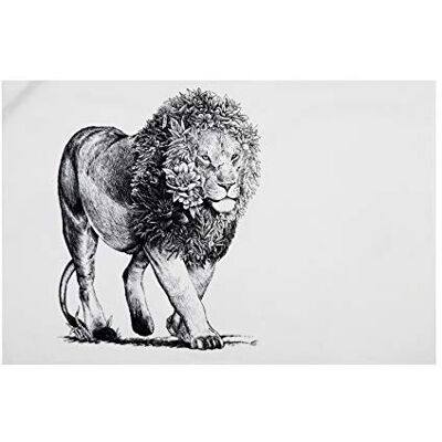 Maxwell & Williams Marini Ferlazzo Geschirrtuch mit Afrikanischem Giraffenmotiv, 100% Indische Baumwolle, Weiß, 50 x 70 cm, Küchentuch Waschmaschinenfähig Maxwell & Williams Marini Ferlazzo Geschirrtuch mit Afrikanischem Giraffenmotiv, 100% Indische Baumwolle, Weiß, 50 x 70 cm, Küchentuch Waschmaschinenfähig