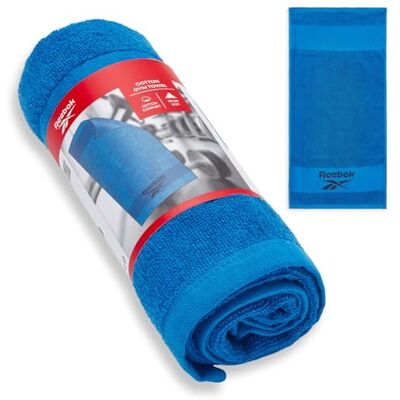 Reebok Gym Handtuch Schnelltrocknendes Fitness Handtuch aus Baumwolle, leicht & saugfähig Handtuch Gym für Training,Fitnessstudio-Set, Reisen & Sport zuhause 40 x 80 cm Blau Reebok Gym Handtuch Schnelltrocknendes Fitness Handtuch aus Baumwolle, leicht & saugfähig Handtuch Gym für Training,Fitnessstudio-Set, Reisen & Sport zuhause 40 x 80 cm Blau