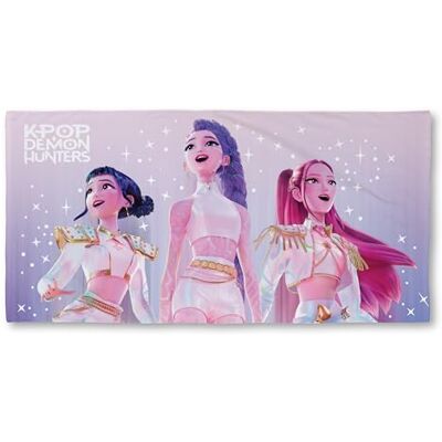 Character World K-Pop Demon Hunters – Offiziell Lizenziertes Handtuch Superweiches Gefühl, himmlisches Design Perfekt für Zuhause, Bad, Strand und Schwimmbad 100% Baumwolle 140 cm x 70 cm Character World K-Pop Demon Hunters – Offiziell Lizenziertes Handtuch Superweiches Gefühl, himmlisches Design Perfekt für Zuhause, Bad, Strand und Schwimmbad 100% Baumwolle 140 cm x 70 cm