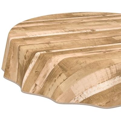 ANRO Tischdecke rund mit Einfassung – Holzoptik Hellbraun – pflegeleichtes Wachstuch – abwaschbar für Küche, Balkon, Terrasse 140 cm (Rund) ANRO Tischdecke rund mit Einfassung – Holzoptik Hellbraun – pflegeleichtes Wachstuch – abwaschbar für Küche, Balkon, Terrasse 140 cm (Rund)
