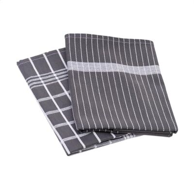 Gözze Geschirrtuch-Set, 4-teilig, 100% Recycelte Materialien (65% Baumwolle und 35% Polyester), 50 x 70 cm Anthrazit Gözze Geschirrtuch-Set, 4-teilig, 100% Recycelte Materialien (65% Baumwolle und 35% Polyester), 50 x 70 cm Anthrazit