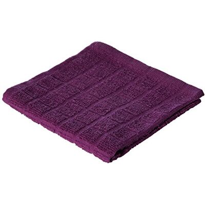 DII Geschirrtücher aus Baumwoll-Frottee, 30,5 x 30,5 cm, 6 Stück, maschinenwaschbar und Ultra-saugfähig, Küchentücher, Feste Auberginenfarbe DII Geschirrtücher aus Baumwoll-Frottee, 30,5 x 30,5 cm, 6 Stück, maschinenwaschbar und Ultra-saugfähig, Küchentücher, Feste Auberginenfarbe