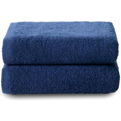 Top Towel Plus Große Badetücher Badezimmerhandtücher 2 Hand- oder Waschbeckenhandtücher 50x100 cm 100 % Baumwolle Marine Top Towel Plus Große Badetücher Badezimmerhandtücher 2 Hand- oder Waschbeckenhandtücher 50x100 cm 100 % Baumwolle Marine